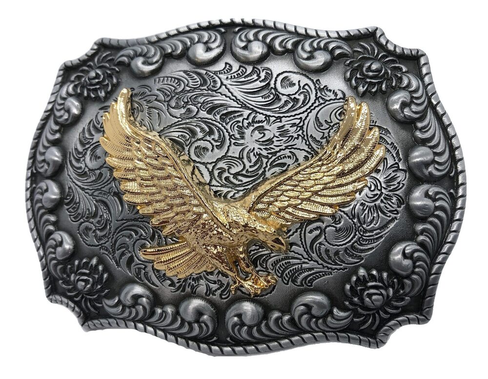 8396 Golden Eagle Western Belt Buckle